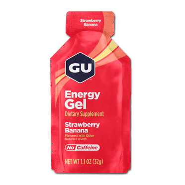 GU Energy Gel, Strawberry Banana , 1.1 oz Packet
