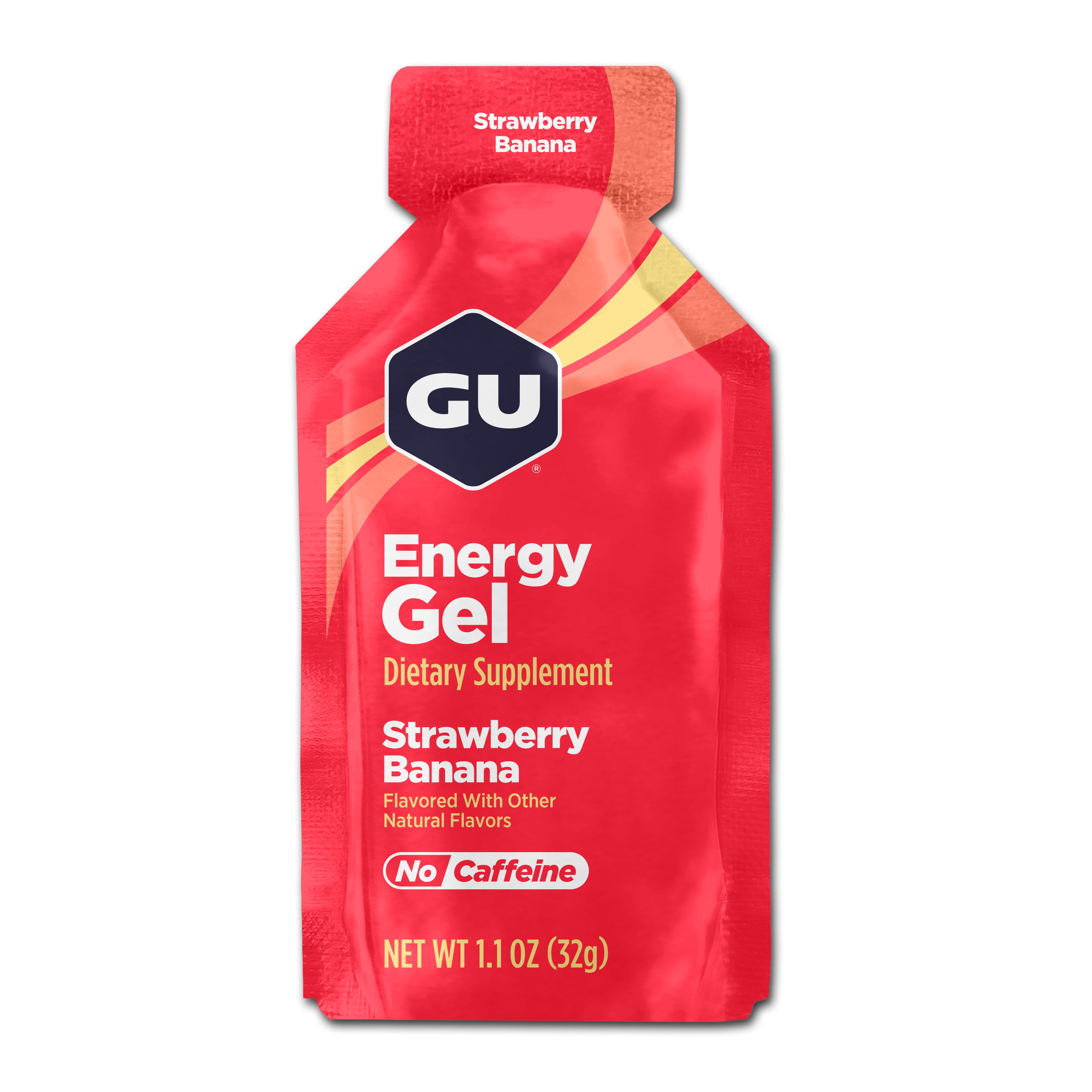 GU Energy Labs Sports Nutrition Booster Running Gel Strawberry Banana 