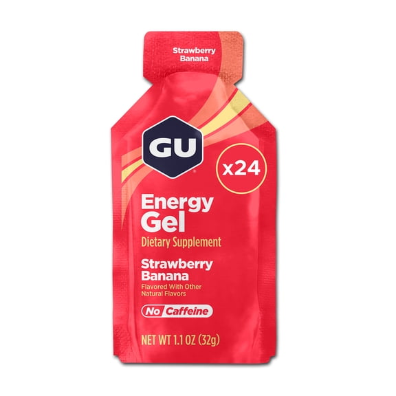 GU Energy, Original Energy Gels, Strawberry Banana - 24 count