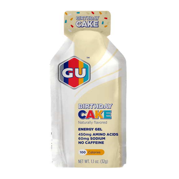 GU Energy Gel, Energy Booster Running Gel, Birthday Cake