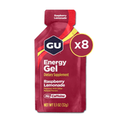 GU Energy Gel, Energy Booster Running Gel, Raspberry Lemonade, 8ct Box