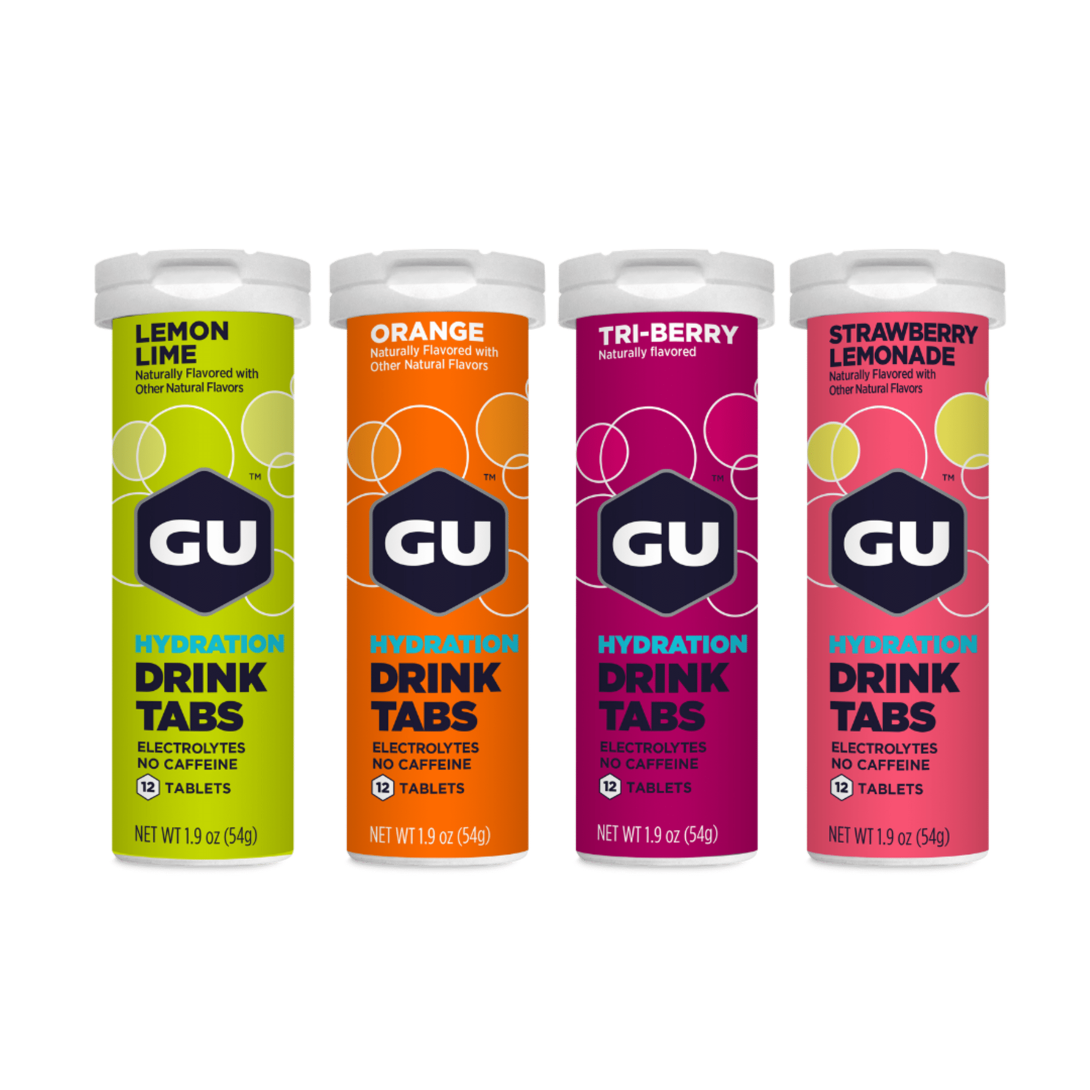 GU Energy Hydration Drink Tabs, Electrolyte Drink Tablets with Potassium, Assorted Flavors - 48 Servings