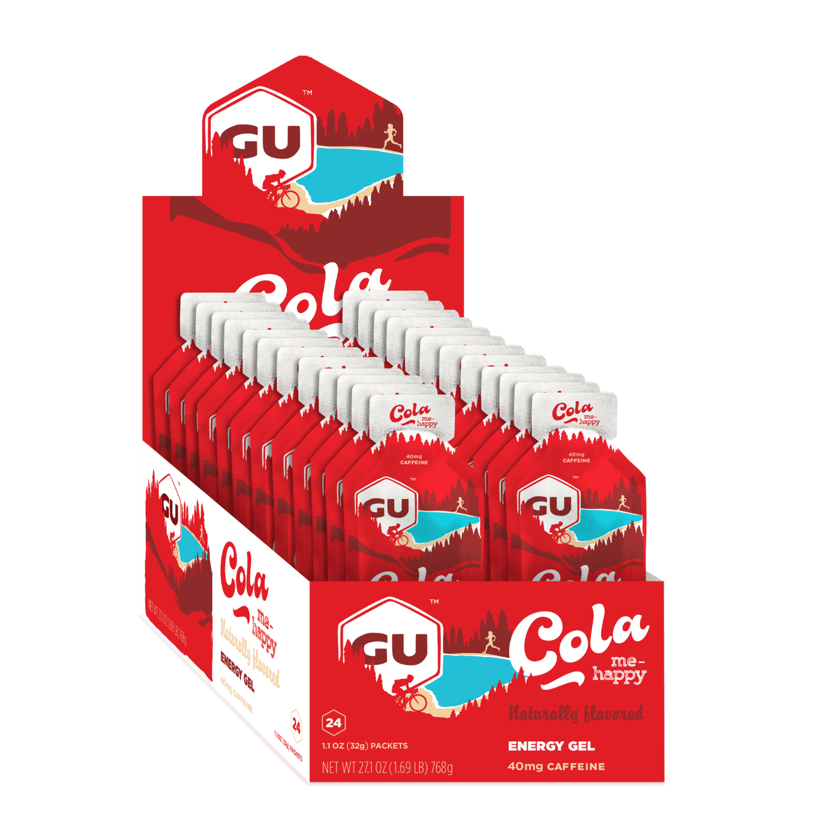 GU Energy Original Sports Nutrition Energy Gel - Cola Me Crazy (24