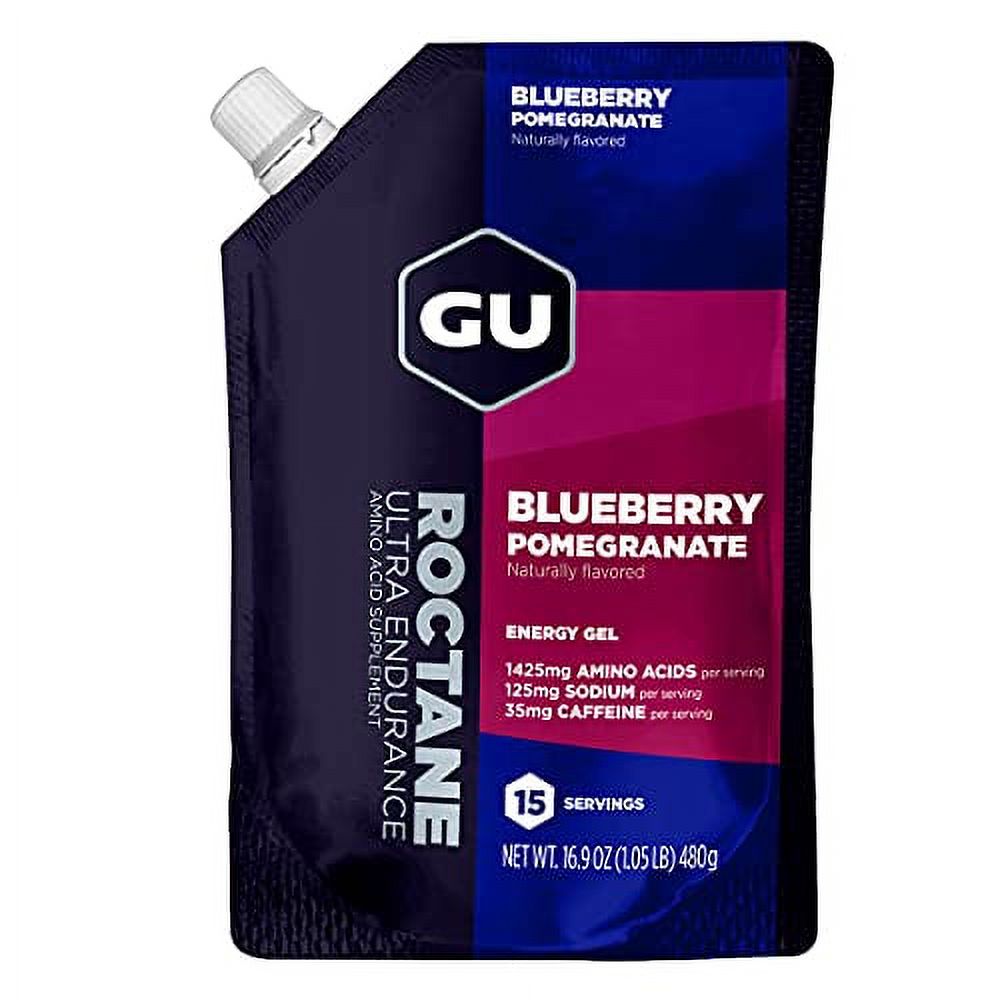 GU Energy Roctane Ultra Endurance Energy Gel, 15 Servings, Blueberry