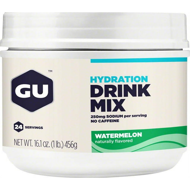 GU Hydration Drink Mix: Watermelon, 24 Serving Canister