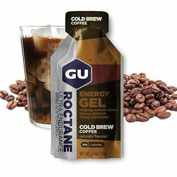 GU Roctane Energy Gels 24ct Box Cold Brew Coffee