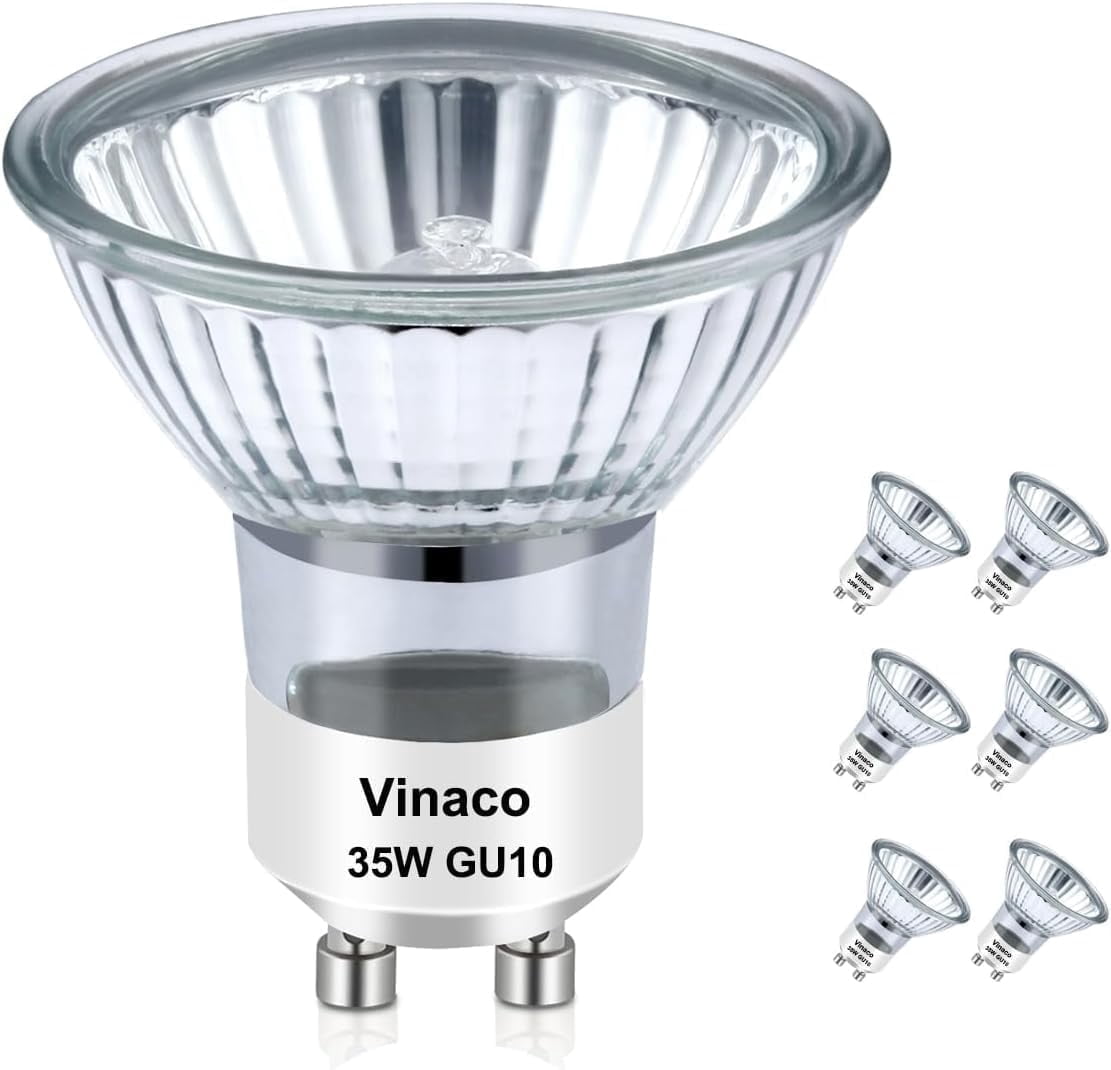 Ivyemons MR16 GU10 Halogen Bulb 35W Dimmable  2800K Warm White GU10 Base 120V Candle Warmer/Track Light