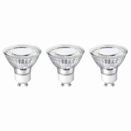 GU10 LED Light Bulbs Non-Dimmable,2700K Soft Warm Light GU10 Bulb Replacement for Recessed Track Lighting,4W LED Bulbs with 100°Flood Beam for Kitchen,Range Hood,Living Room,Bedroom,3 Pack