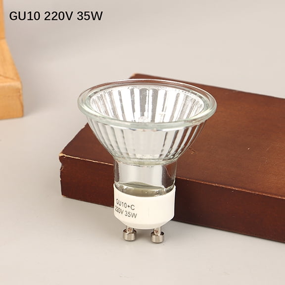 GU10 MR11 MR16 Halogen Reflector Cup Light Thick Glass Halogen Tungsten Spotlight Lamp Cup 120V 220V 35W 50W Bubble