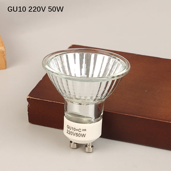 GU10 MR11 MR16 Halogen Reflector Cup Light Thick Glass Halogen Tungsten Spotlight Lamp Cup 120V 220V 35W 50W Bubble