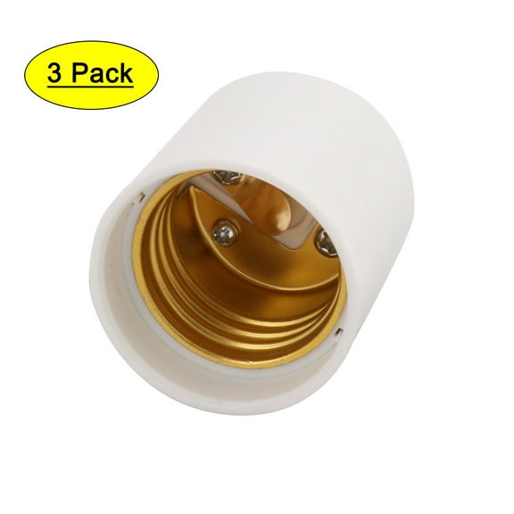 GU24 to E26 Light Socket, Bulb Base Adapter Converter, Commutator 3Pcs