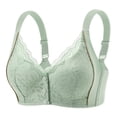 thumbnail image 1 of GUACER Bra for Women Plus Size Front Closure Lace Wirefree Full Coverage Support Bralette, Smoothing Comfort Bra with Wide Adjustable Straps, 1 of 5