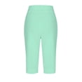 thumbnail image 1 of GUACER Casual Shorts for Women Trendy Solid Lightweight Drawstring Elastic Waist with Pockets Bermuda Shorts, 1 of 3