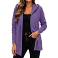 thumbnail image 1 of GUACER Hoodie Cardigans for Women Lightweight Open Front Long Sleeve Tunic Tops Casual Outwear Coats with Pockets, 1 of 8