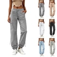 thumbnail image 1 of GUACER Joggers for Women Casual Drawstring Elastic Waist with Pockets Lightweight Cargo Pants Streetwear, 1 of 8