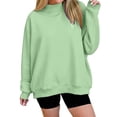 thumbnail image 1 of GUACER Mock Neck Sweatshirts for Women Oversized Soft Long Sleeve Casual Pullover Tops, 1 of 8
