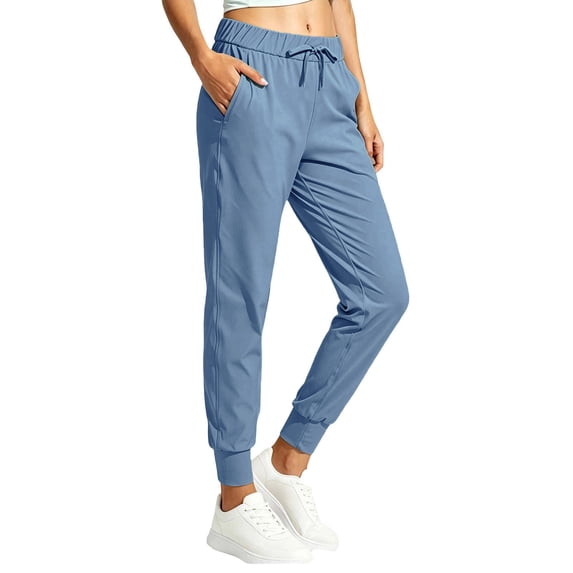GUACER No Boundarie Joggers for Women Casual Drawstring High Elastic Waisted with Pockets Athletic Tapered Sweatpants Active Lounge Pants