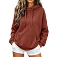 thumbnail image 1 of GUACER Oversized Hoodies for Women Drawstring Long Sleeve Sweatshirts Kangaroo Pocket Casual Pullovers, 1 of 7