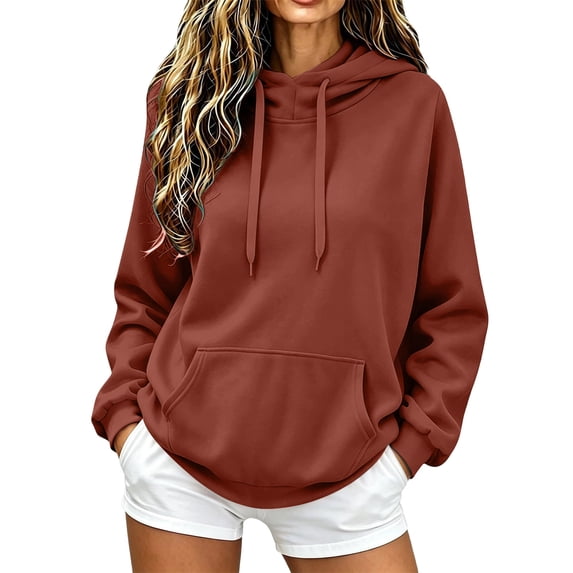 GUACER Oversized Hoodies for Women Drawstring Long Sleeve Sweatshirts Kangaroo Pocket Casual Pullovers