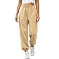 thumbnail image 1 of GUACER Pants for Women Trendy Athletic Elastic Waisted Pocket-Free Casual Loose Jogger Sweatpants, 1 of 9