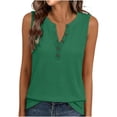 thumbnail image 1 of GUACER Waffle Knit Henley Tank Top for Women Sleeveless Button-Front Casual Tee Breathable Summer Camisole, 1 of 6