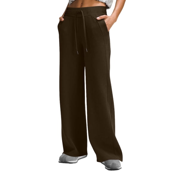 GUACER Wide Leg Pants for Women High Waisted with Pockets Drawstring Casual Baggy Sweatpants