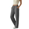 thumbnail image 1 of GUACER Wide Leg Sweatpants for Women Elastic Waist Drawstring Soft Fabric Flowy Everyday Lounge Pants, 1 of 8