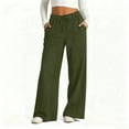 thumbnail image 1 of GUACER Womens Denim Pants Trendy Elastic High Waisted Drawstring Pockets Wide Leg Jeans, 1 of 9