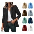 thumbnail image 1 of GUACER Womens Single-Button Blazers Lightweight Long Sleeve Suit Jackets with Pockets for Office & Casual Wear, 1 of 6