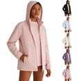 thumbnail image 1 of GUACER Womens Softshell Hooded Jacket Wind-Resistant & Breathable Full-Zip Active Coat with Pockets for Hiking & Outdoor, 1 of 6