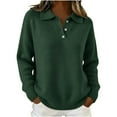 thumbnail image 1 of GUACER Womens Sweaters Casual Soft Knit Long Sleeve Polo Pullovers Button-Down Collar Loose Fit Tops for Fall Winter, 1 of 4
