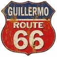 thumbnail image 1 of GUADALUPE Route 66 Sign Shield Metal Gift Man Cave Red 211110005495, 1 of 1