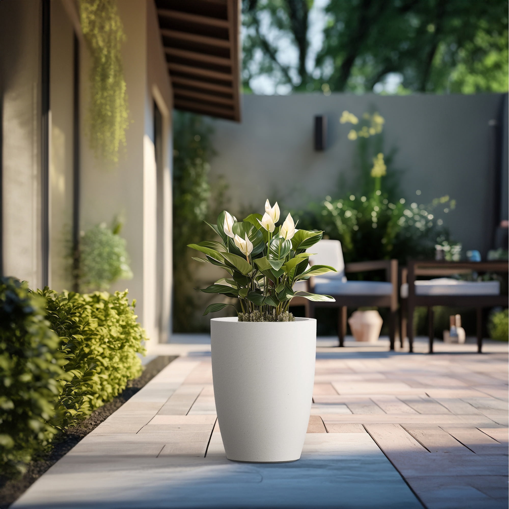 GUAGNDONG CREATIVE STONE GARDEN DECORATION CO.,LTD Tall Concrete Round
