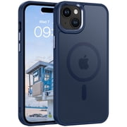 GUAGUA for iPhone 15 Case Blue Compatible with Mag-Safe Slim Protective Skin-Friendly Design TPU Case for iPhone 15 6.1 inch, Blue