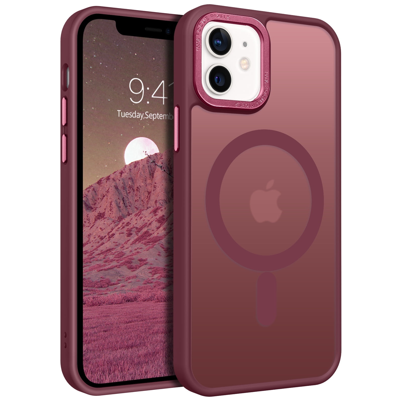 GUAGUA Slim Hard Shell Matte Translucent Cell Phone Case for