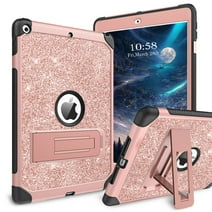 GUAGUA iPad 9th Case/ iPad 8th Case/ iPad 7th Case, 10.2 inch Duty Rugged 3 in 1 Silicone Pc Shockproof with Kickstand Kids Tablet Protective Cover iPad 9th/8th/7th Case (2021/2020/2019)
