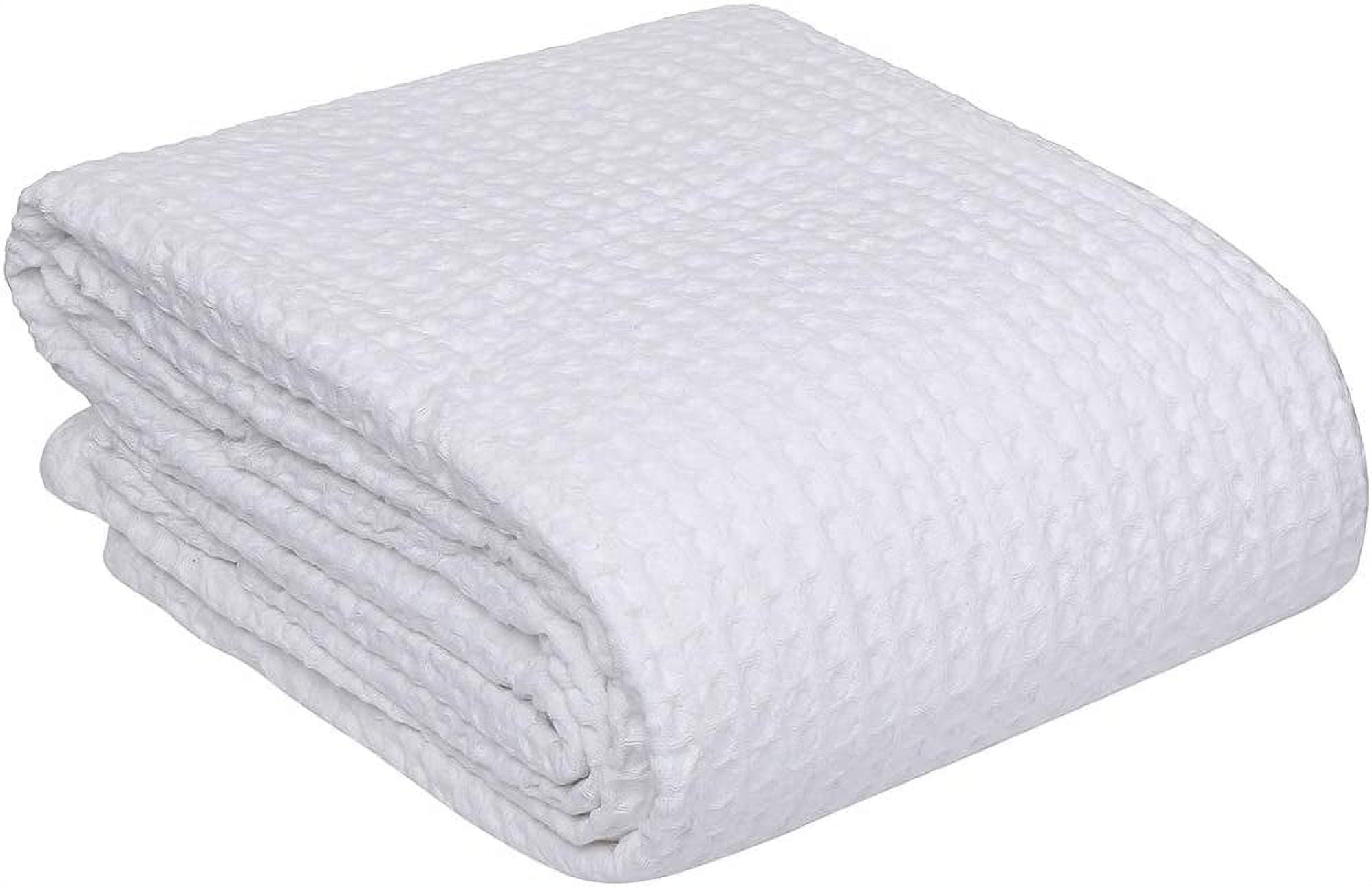 GUAIPOU 100 Combed Cotton Blanket 102x108 Inch California King Size Bed Blankets Warm Soft All Season Breathable Blankets Extra Large Oversized California King Blanket White King Cotton Blankets Walm...