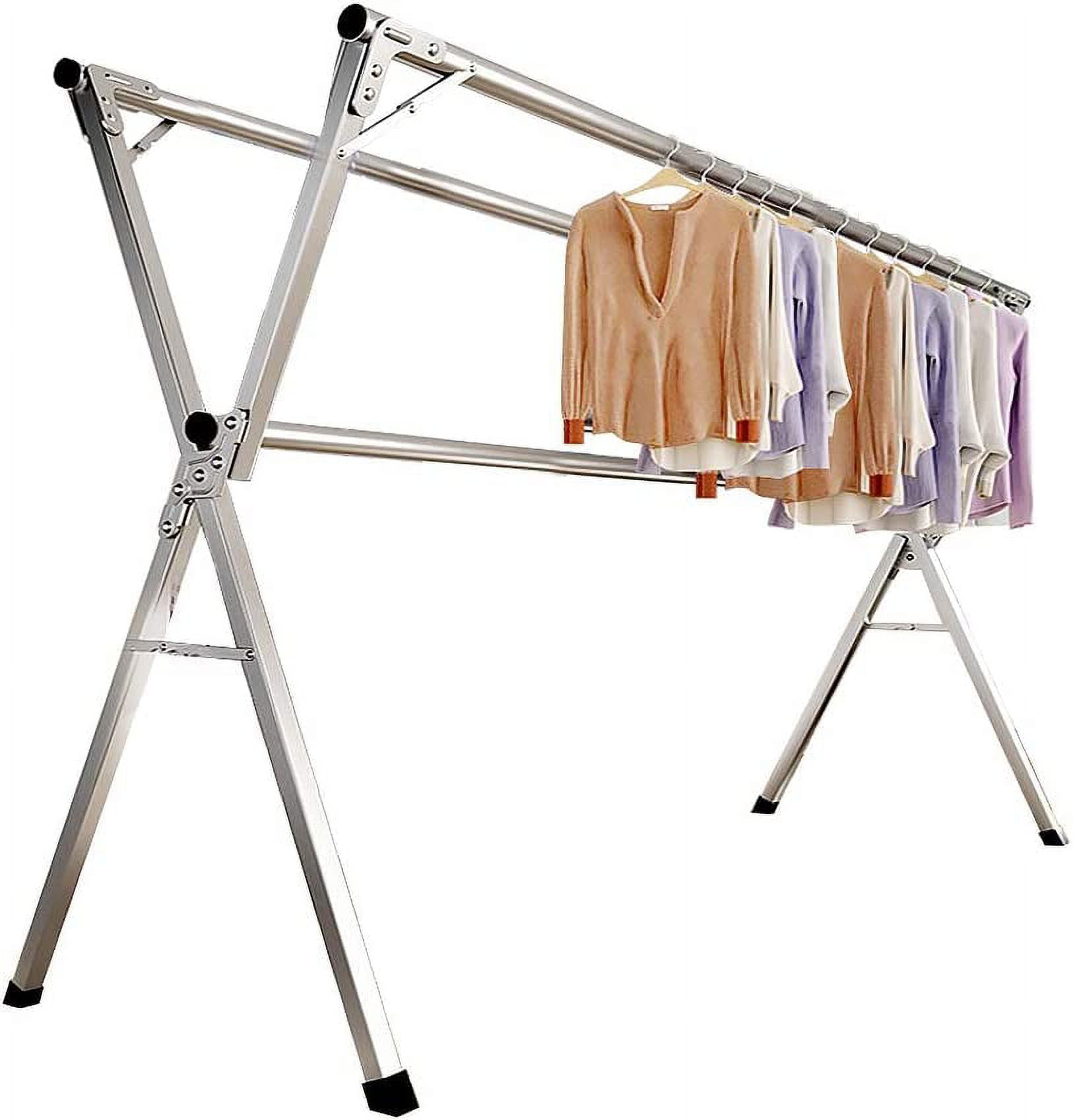 GUAIPOU Clothes Racks for Hanging Clothes,94.5 inch Clothes Drying Rack