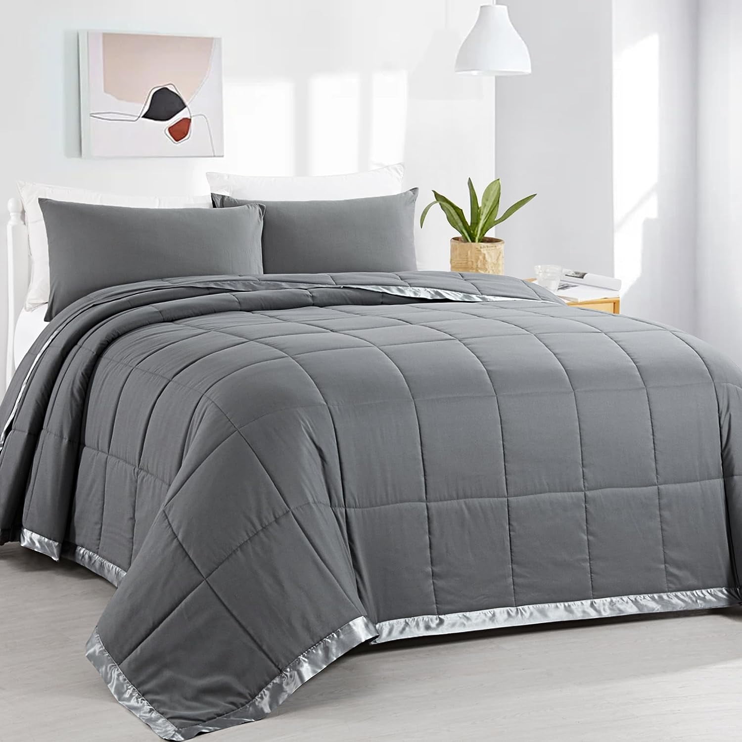 GUAIPOU Oversized King Down Alternative Blanket 120" x120", Lightweight