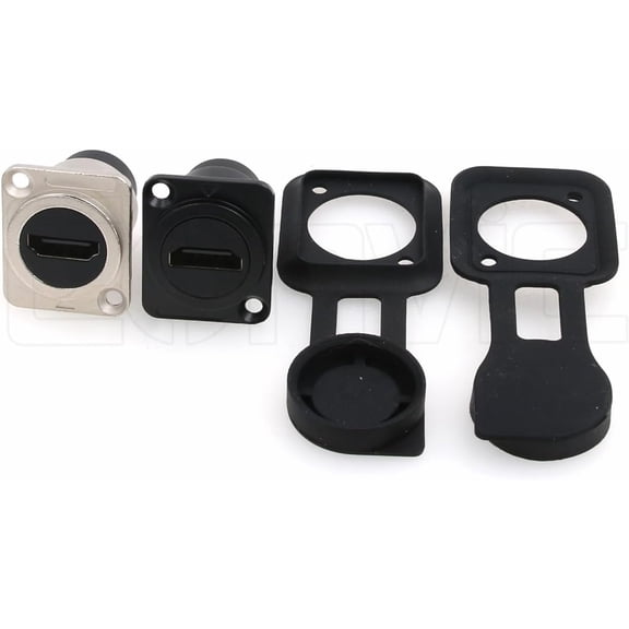 GUAJDE-2 Pack HDMI Cable Socket Female to Female Coupler Adapter Converter HDMI Modular (2 x Square HDMI)