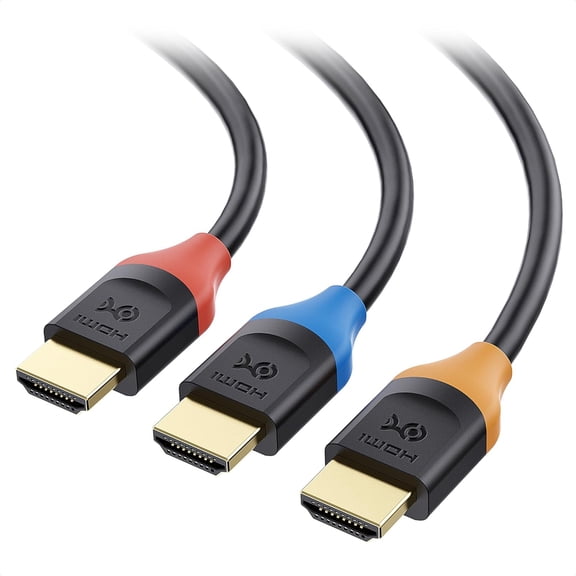 GUAJDE-3-Pack High Speed HDMI Cable 6 ft with 4K @60Hz, 2K @144Hz, FreeSync, G-SYNC and HDR Support for Gaming Monitor, PC, Apple TV, and More