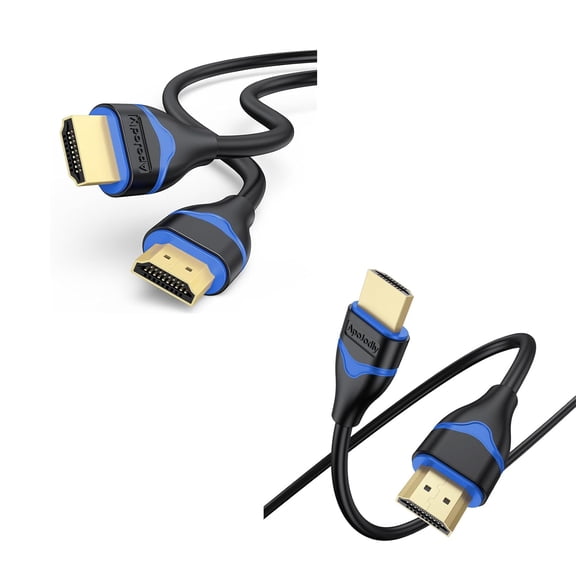GUAJDE-4K HDMI Cable 3FT + 4K HDMI to HDMI Cable 2.0 4FT Bundle,