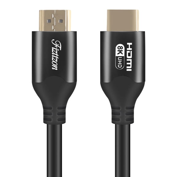 GUAJDE-8K HDMI Cable(6 Feet) HDMI 2.1 Cable Support 8K/60Hz,4K/120Hz,HDCP 2.3/2.2,eARC,48Gbps Transfer-Blcak