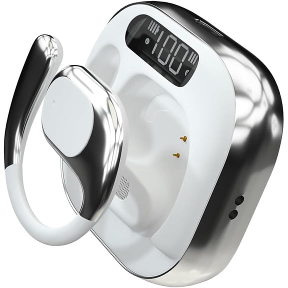 GUAJDE-AI Real-Time Translation Earbuds,144 Languages 3-in-1 Wireless Bluetooth Earbuds for iOS & Android, Business/Travel/Language Learning Translator Earphones with Charging CaseWhite