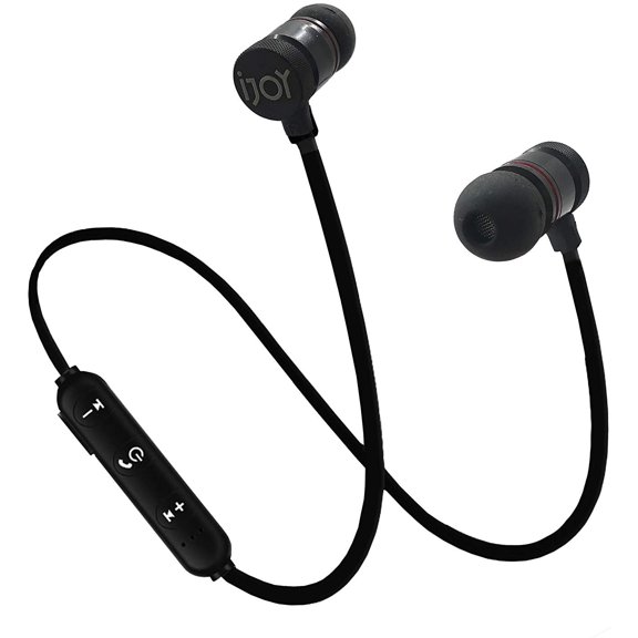 GUAJDE-Bluetooth Wireless Sport Earbuds IPX4 Sweatproof Sport Headphones with Microphone, Noise Cancelling Earphones, Noise Cancelling Headset for Workout, Running, Gym