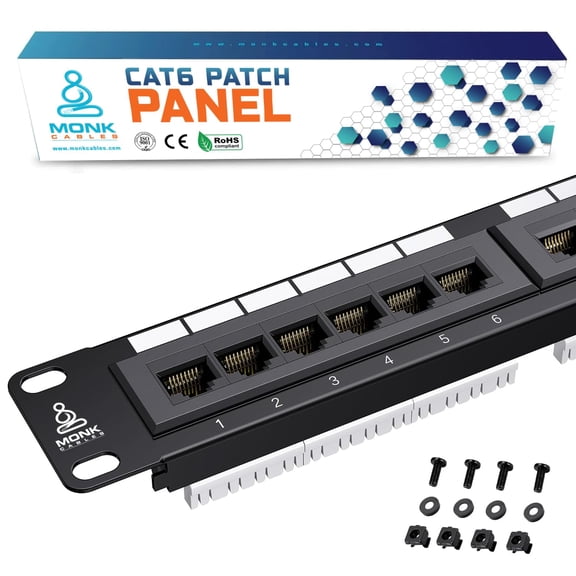 GUAJDE-| CAT6 Patch Panel | Puchdown | 24 Port