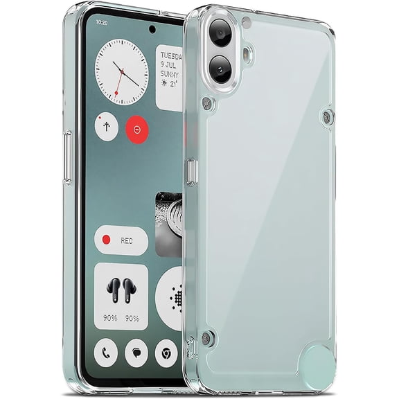 GUAJDE-Case for Nothing CMF Phone 1, Military Grade Drop Protection Phone Case, Yellowing Resistant, Anti-Scratch Hard PC Back, Shockproof Hard Ultra-Thin Protective Cover, Clear