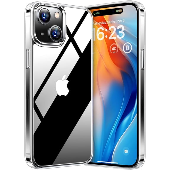 GUAJDE-Diamond Series for iPhone 15 Plus Case (No. 1 Non-Yellowing) (Certified Drop Protection) for Mobile Phone Case iPhone 15 Plus Shockproof Transparent