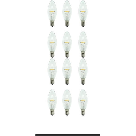 GUAJDE-LED Window Candle Replacement Bulbs for Plug-in Window Candles - Works with All Sensor, Timer, or Switch Models (12)