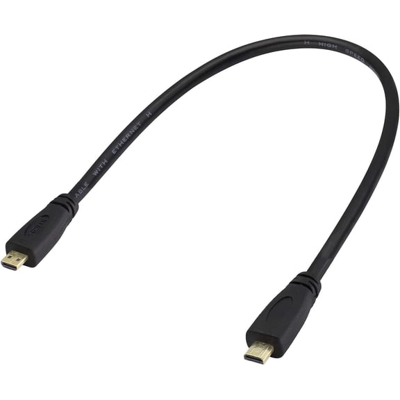 GUAJDE-Micro hdmi Type d to Micro hdmi Cable,High Speed 4k Micro to Micro HDMI Male HD Video Connection line,Connect Smart Phones, Tablets, Cameras,Other Equipment.(M/M 30cm)(D/D)